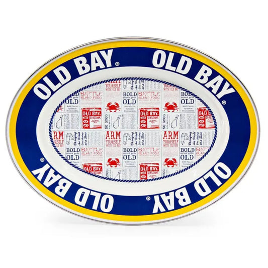 Golden Rabbit Old Bay Oval Platter