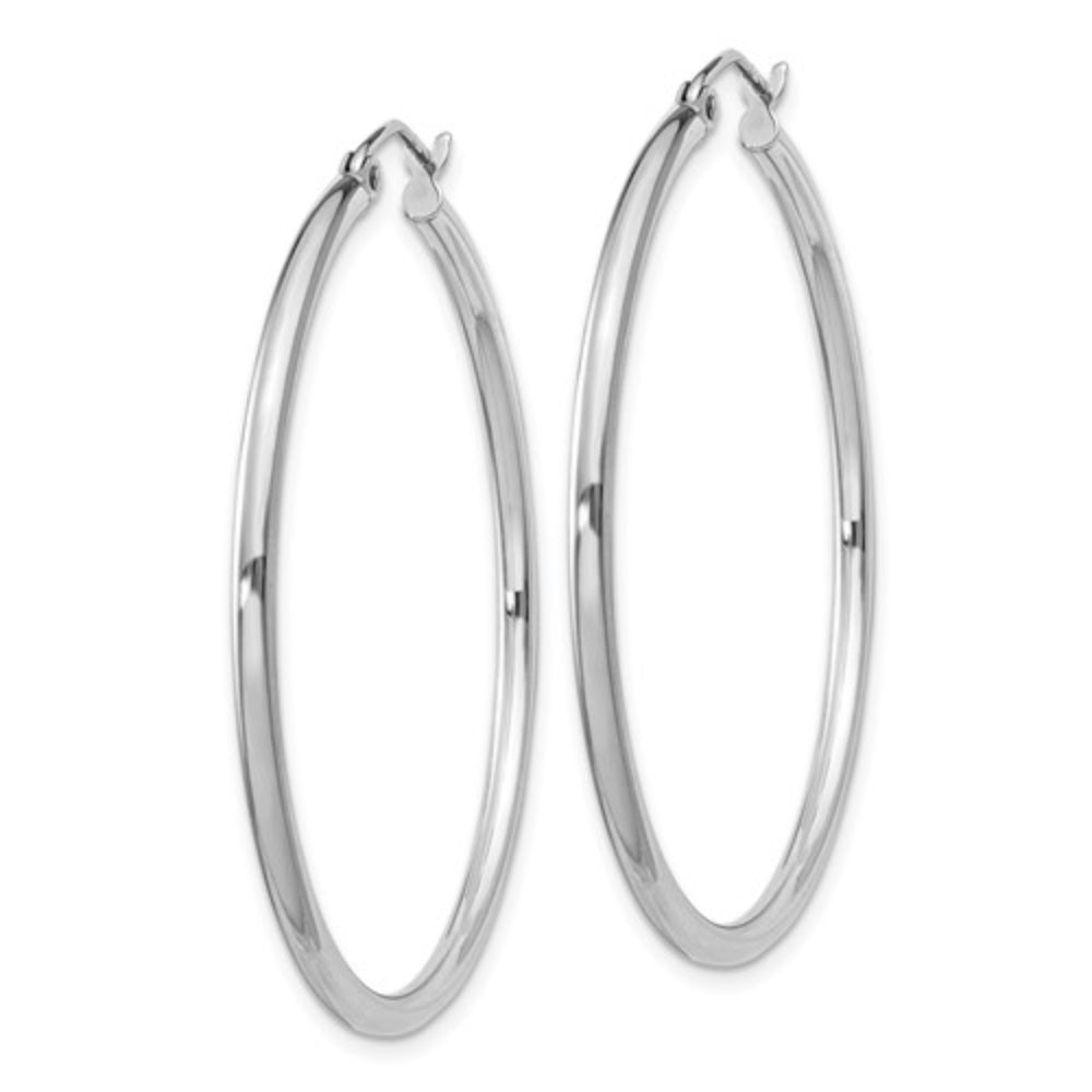 Sterling Silver Round Hoop Earrings