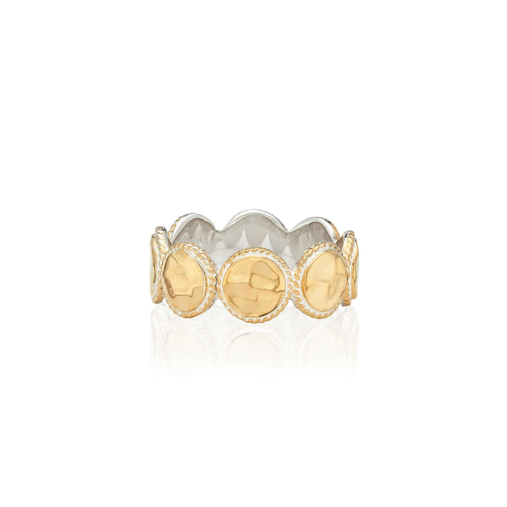 Anna Beck Hammered Multi Disc Ring