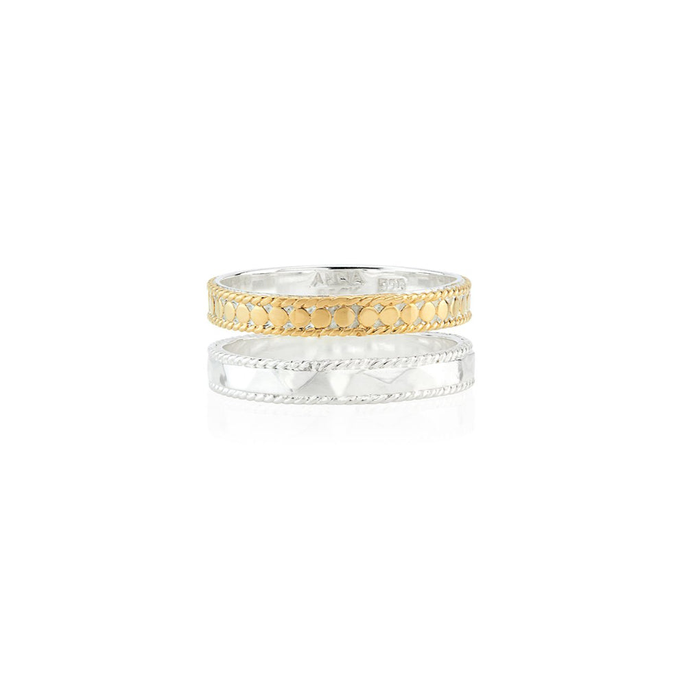 Anna Beck Hammered Double Band Ring