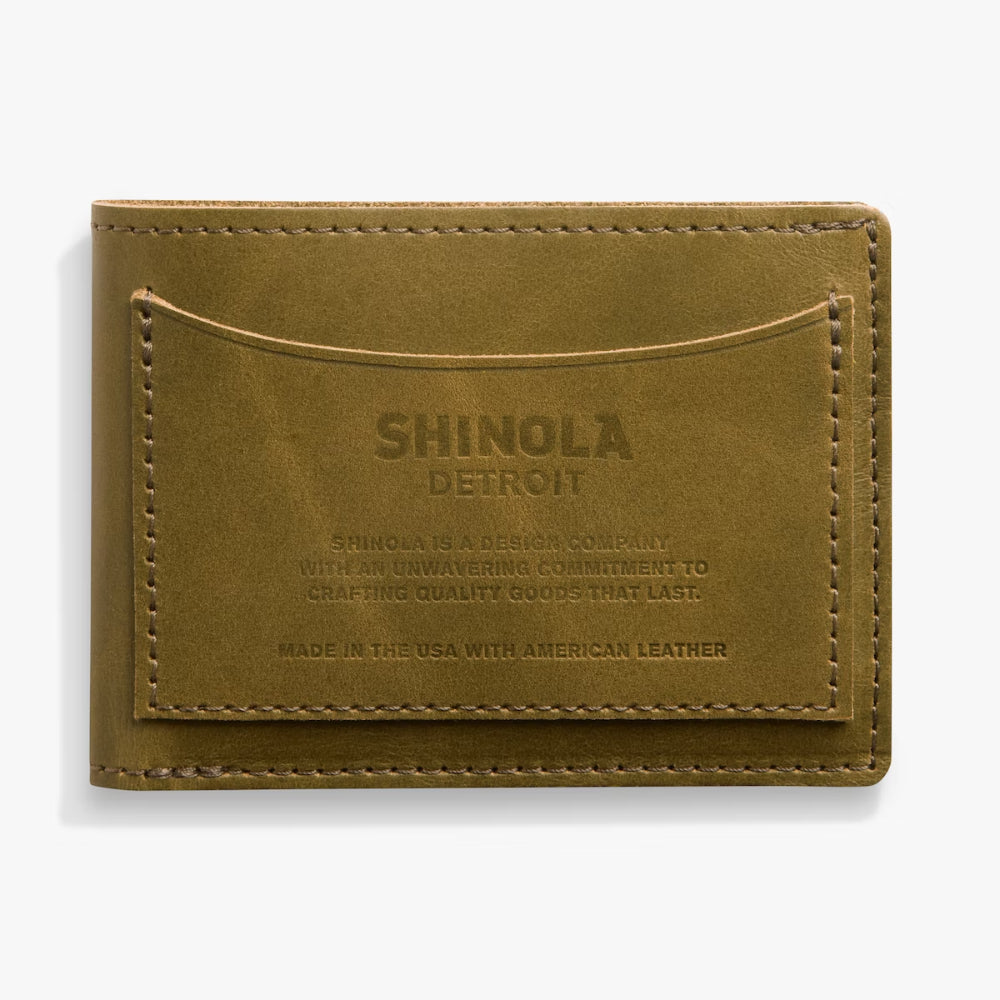 Shinola Pocket Bifold Wallet
