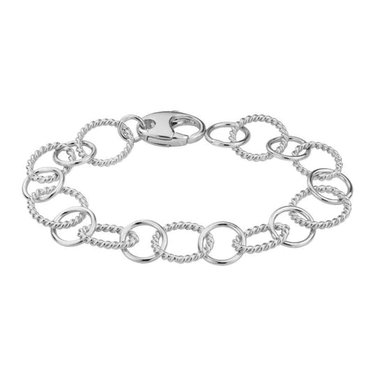 Sterling Silver Circle Links Bracelet