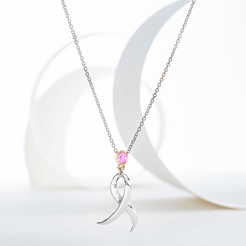 Shining Strength Pink Sapphire Necklace