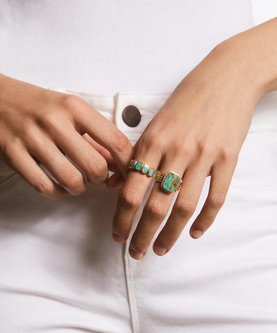 Anna Beck Turquoise Multi-Cushion Ring