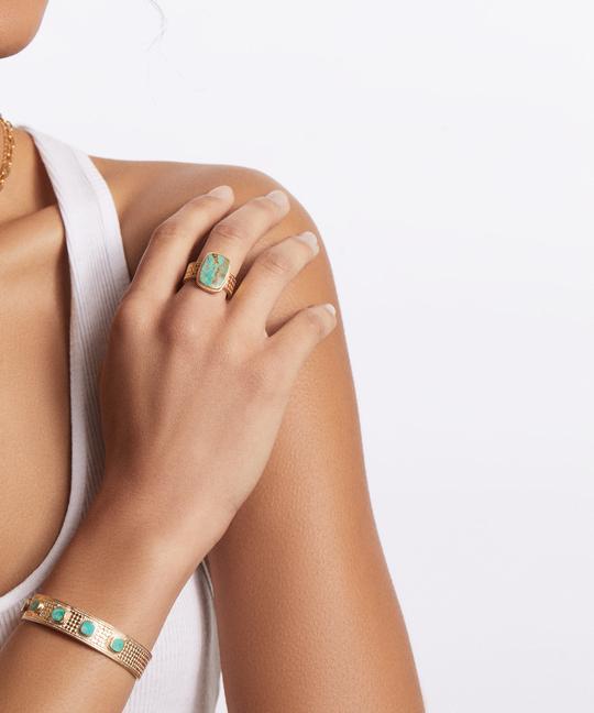 Anna Beck Medium Turquoise Cushion Ring