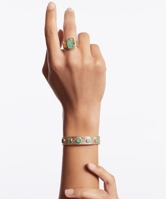 Anna Beck Medium Turquoise Cushion Ring