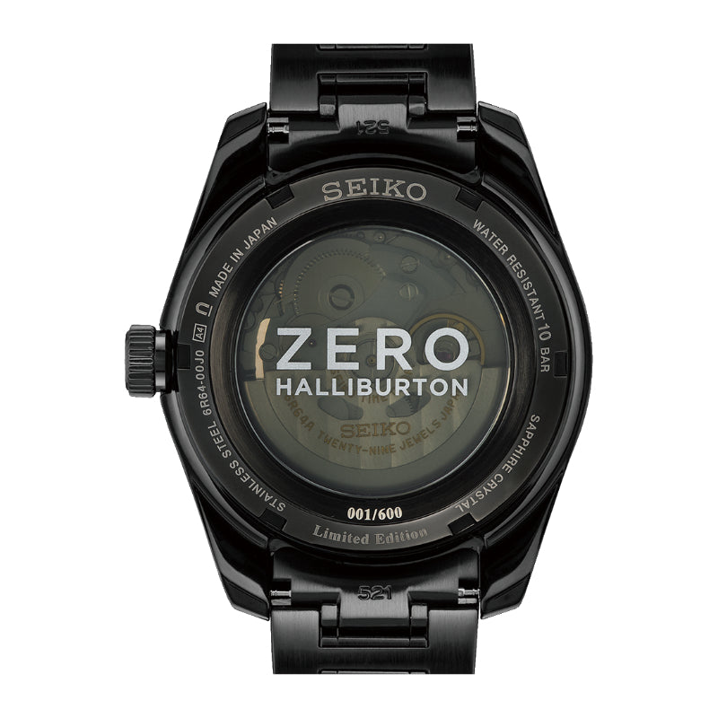 Seiko Presage Zero Halliburton Black GMT Limited Edition Automatic
