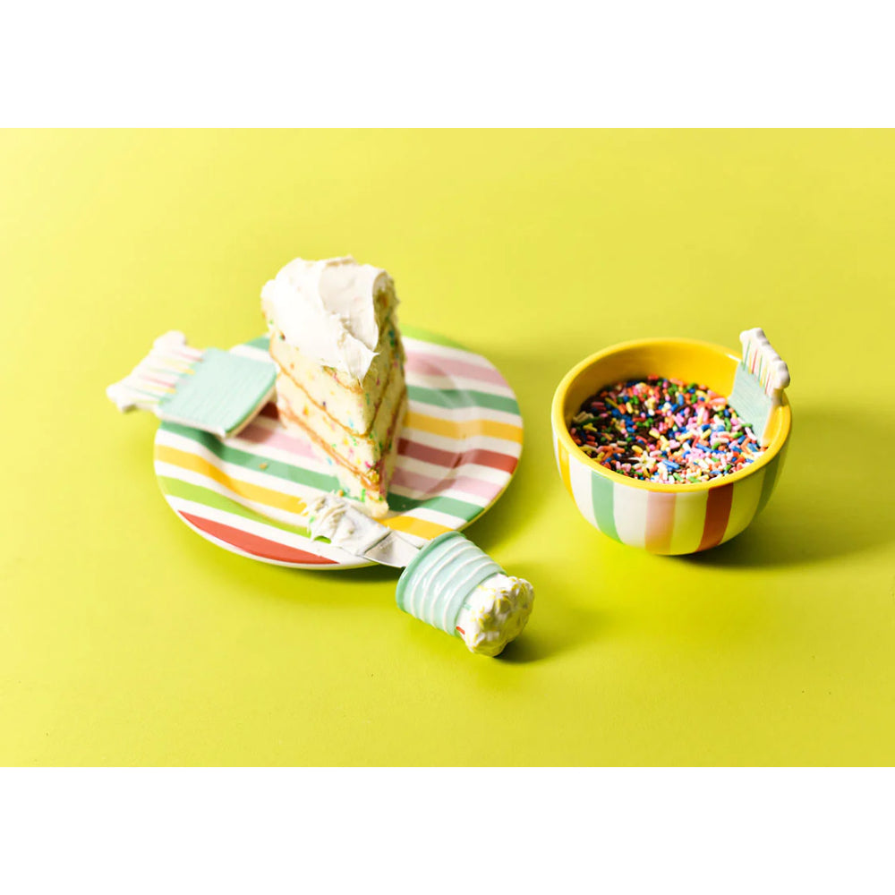 Happy Everything Sparkle Cake Embellishment Appetizer Spreader