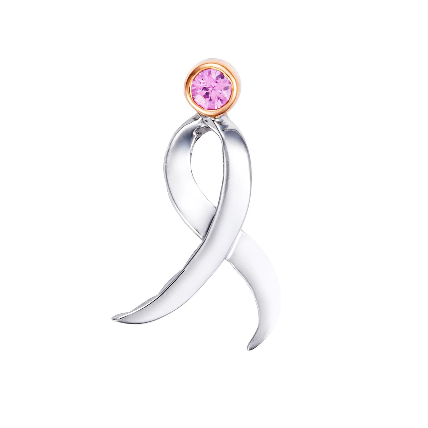 Shining Strength Pink Sapphire Pin