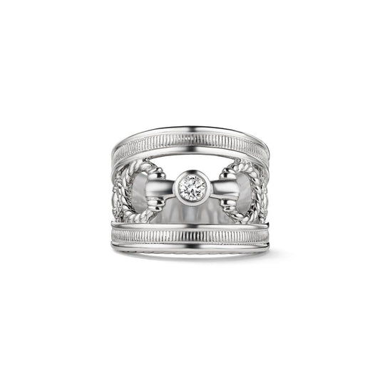 Judith Ripka Vienna Single Stone with Diamonds