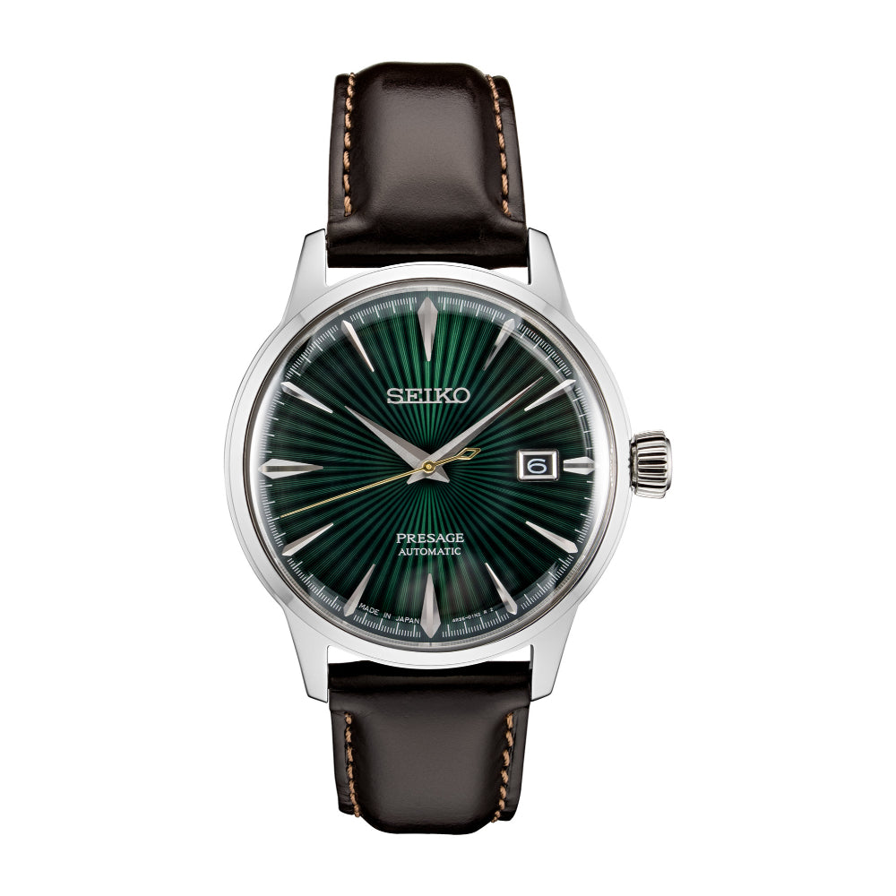 Seiko Presage Collection Green Pressed Pattern Automatic SRPD37