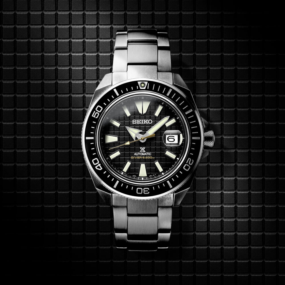 Seiko Prospex Collection 44mm Black Dial Diver Stainless Automatic SRPE35