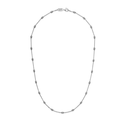 Desmos "Station Moon" Diamond-Cut Bead Necklace