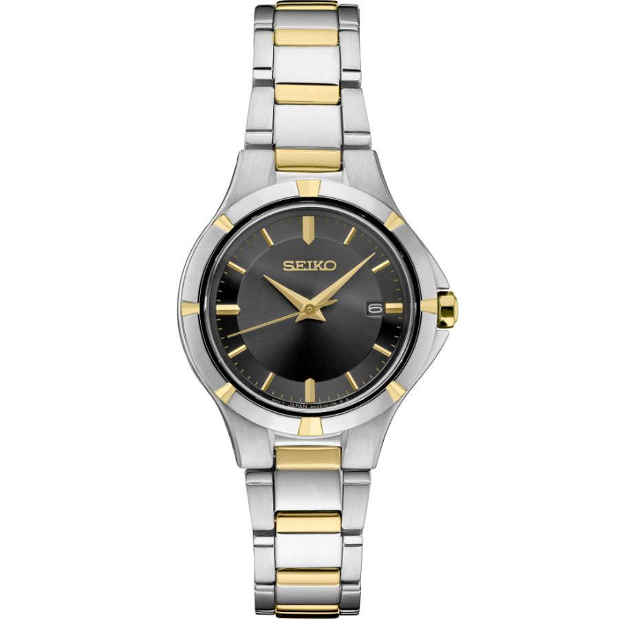 Seiko Essentials Two Tone Charcoal Sunray Dial