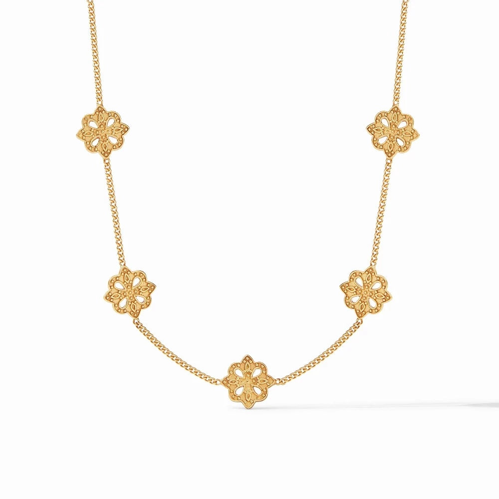 Julie Vos SoHo Delicate Station Necklace Gold