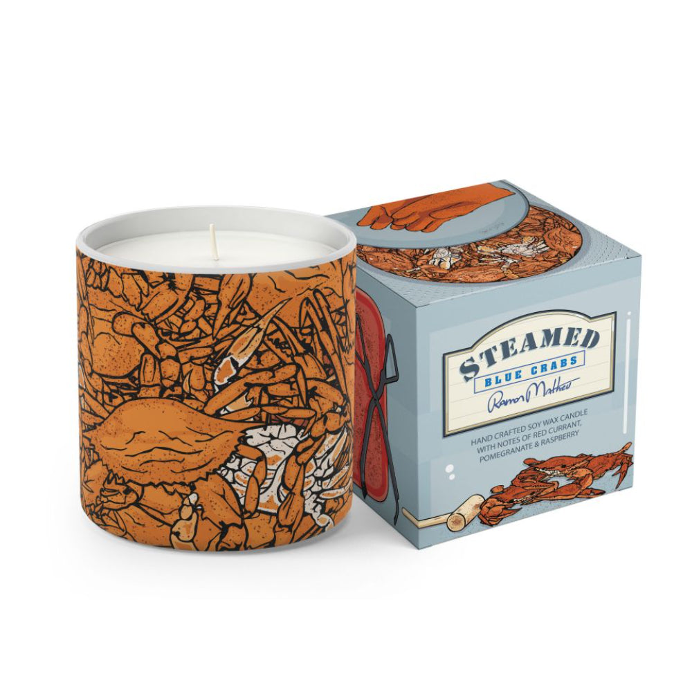 Annapolis Candle Steamed - Blue Crabs 8oz Boxed Candle