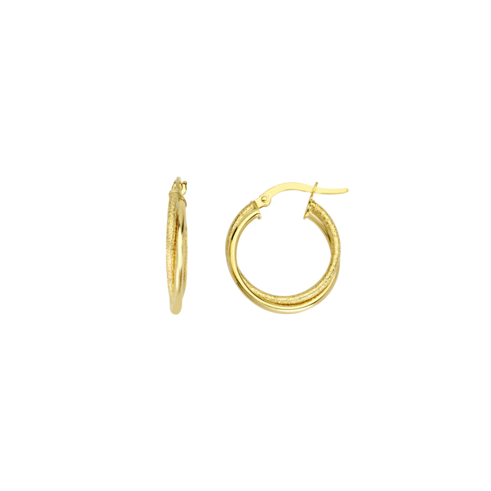 14k Gold Intertwined Hoop Earrings Smyth Jewelers