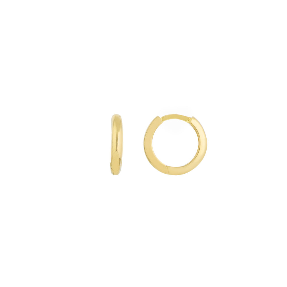 14k Gold Small Huggie Hoop Earrings