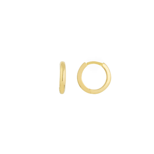 14k Gold Small Huggie Hoop Earrings