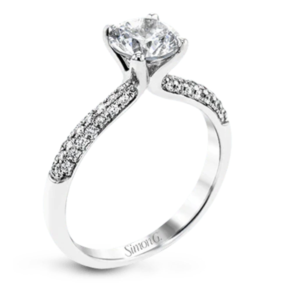 Simon G. Round-Cut Solitaire Engagement Ring