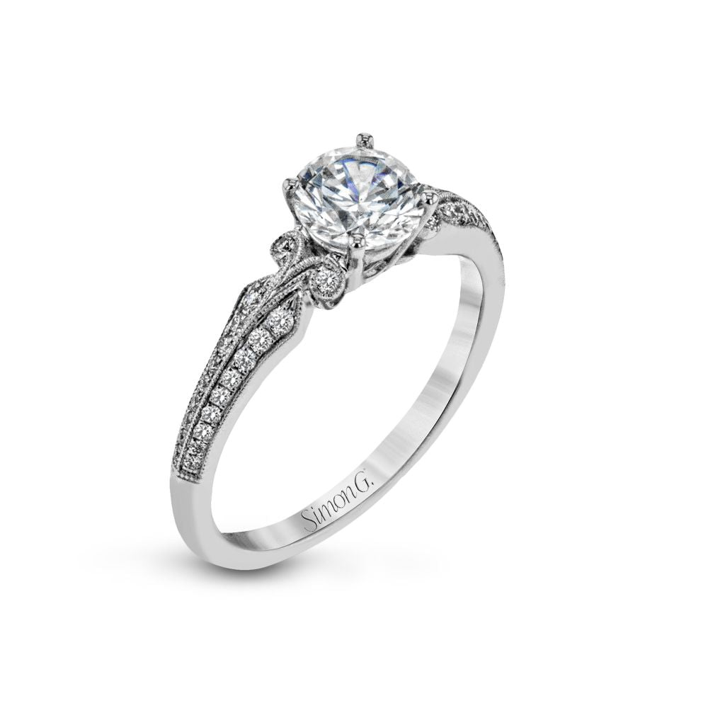 Simon G. Round-Cut Solitaire Engagement Ring