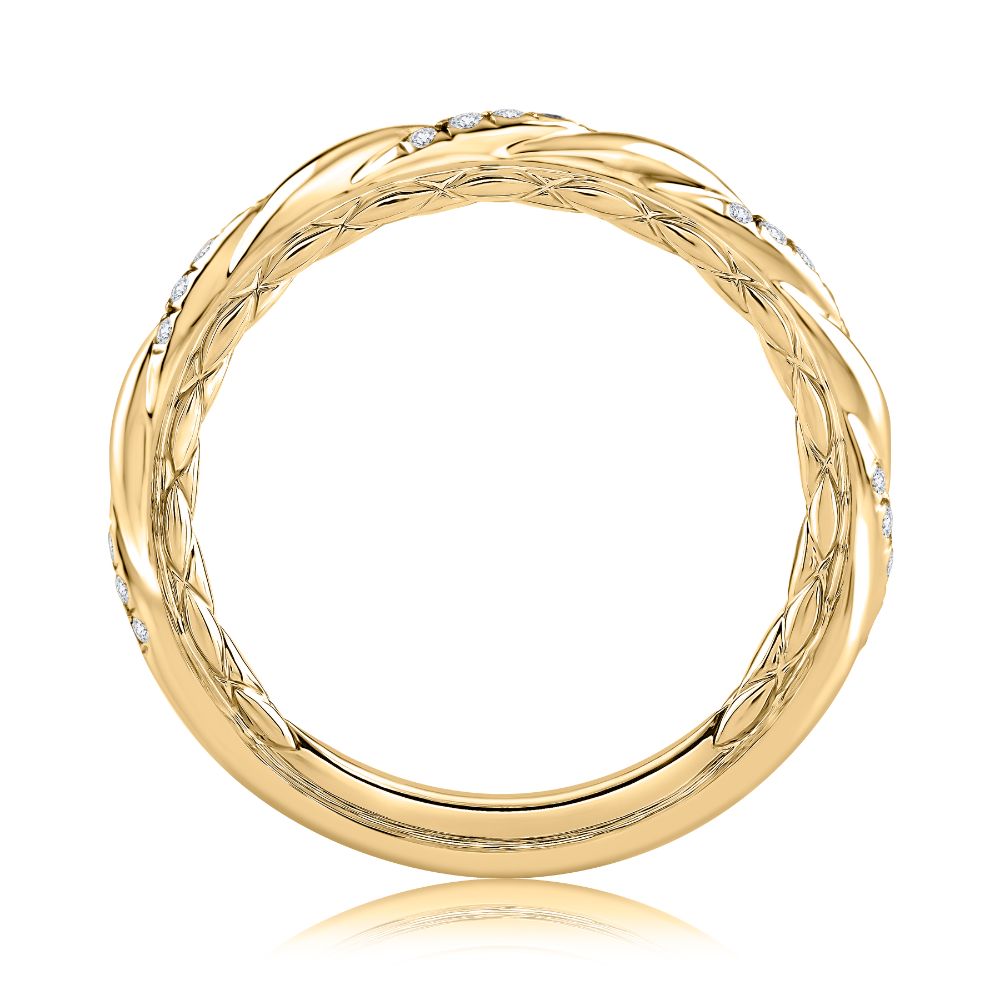 A. JAFFE Twisted Diamond Stackable Ring