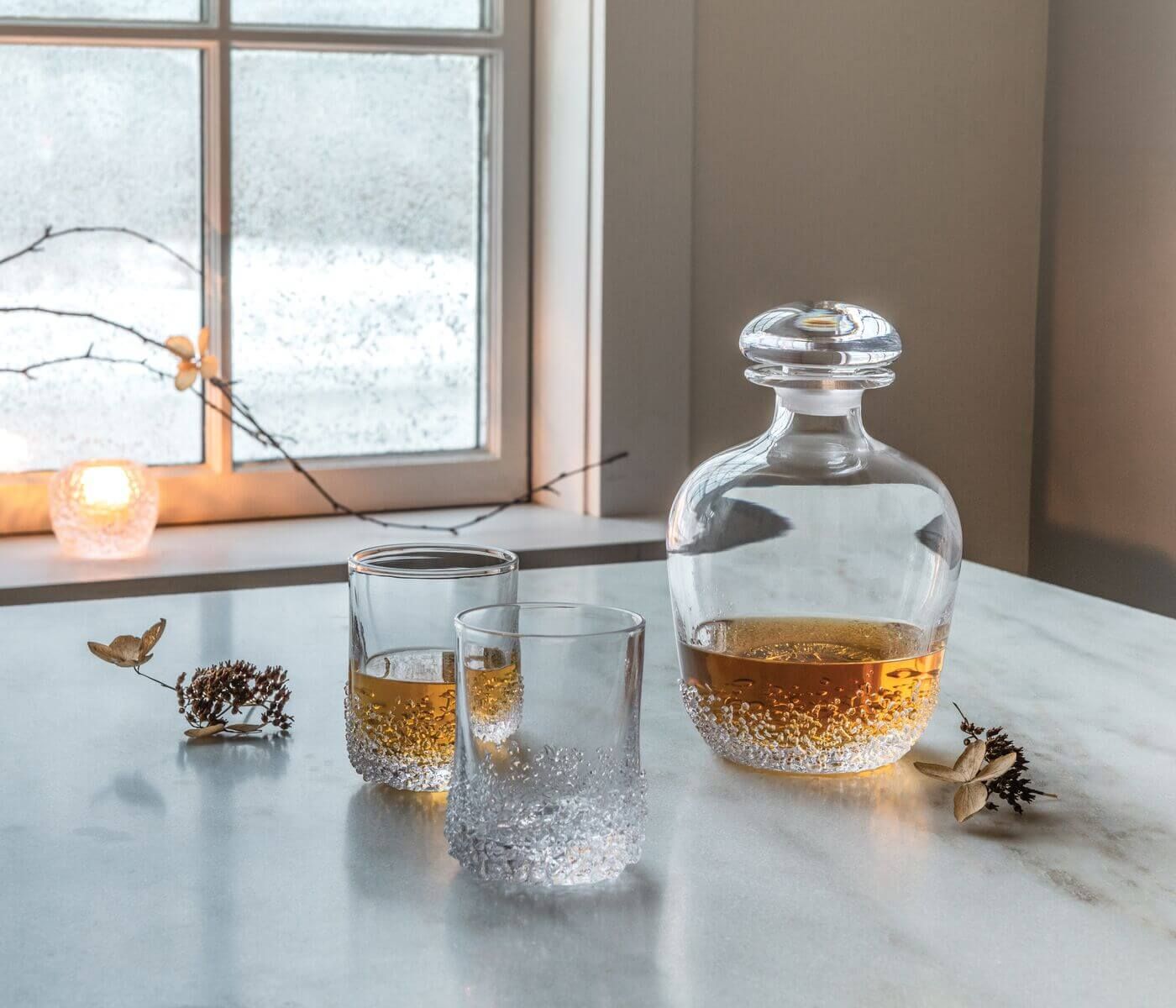 Simon Pearce Sterling Pond Whiskey Glass