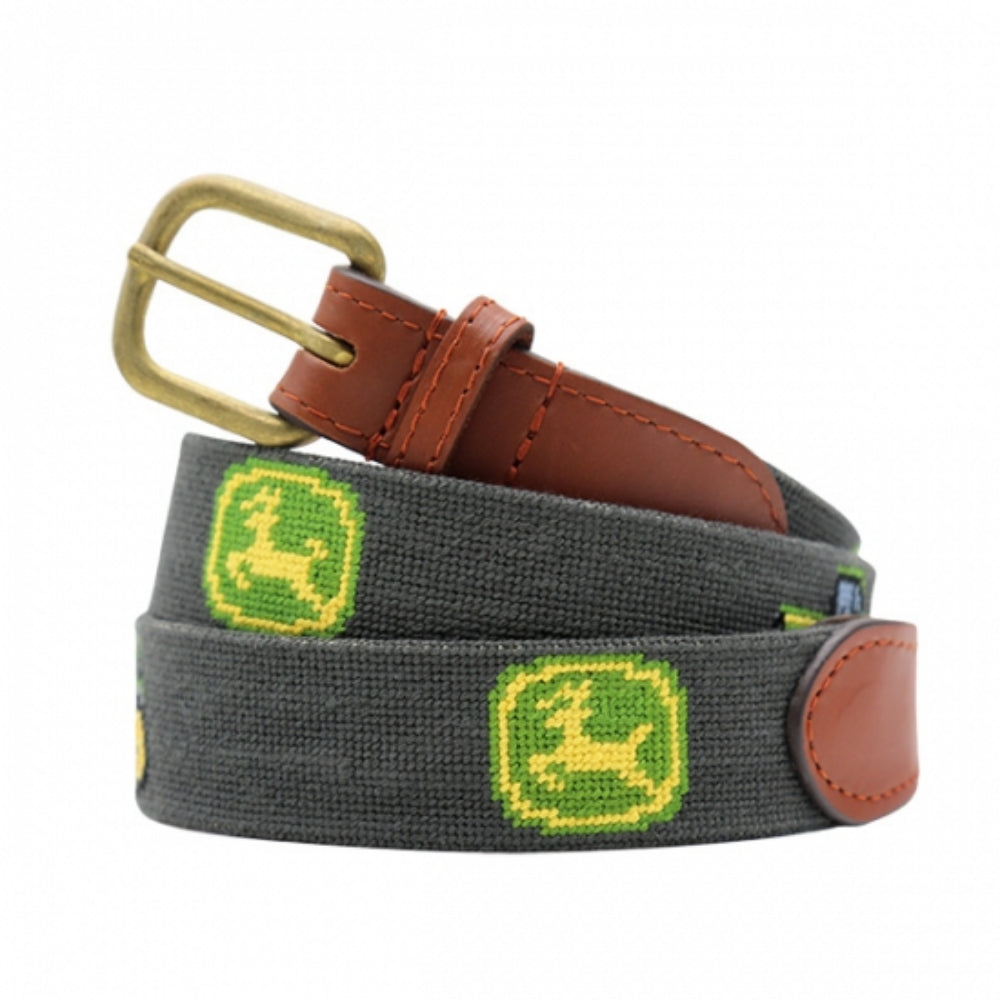 Smathers & Branson John Deere Logo-Tractor Needlepoint Belt