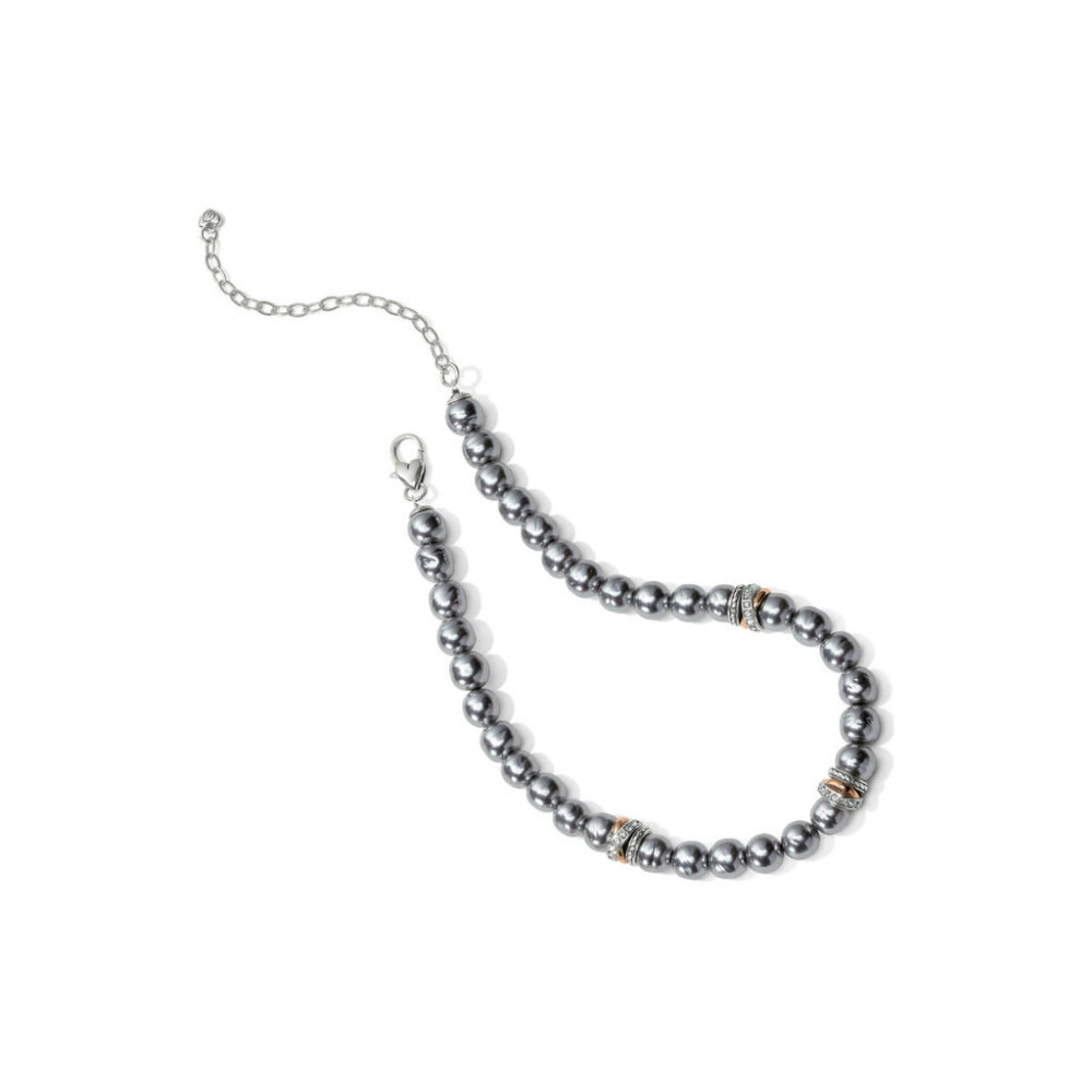 Brighton Neptune's Rings Gray Pearl Short Necklace