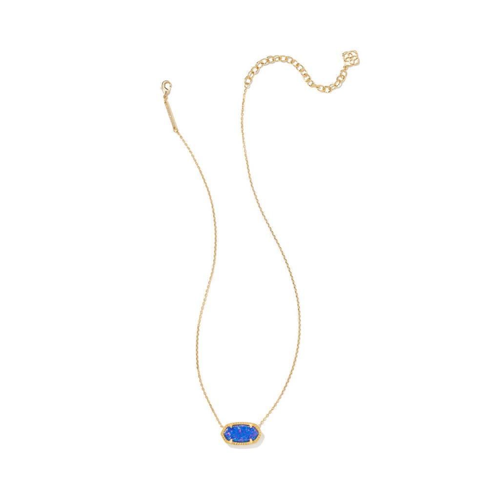 Kendra Scott Elisa Gold Pendant Necklace in Opal