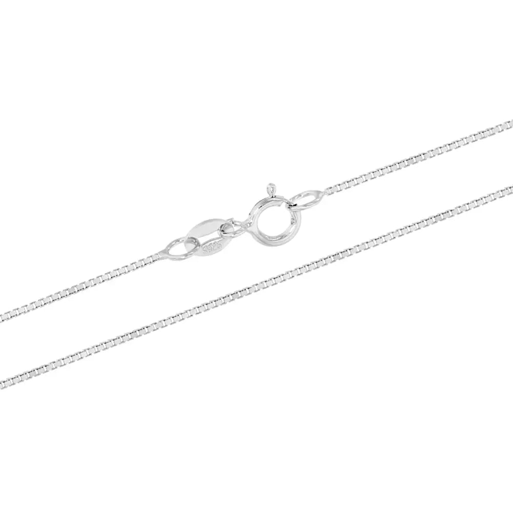 Children's Sterling Silver Classic 1mm 12" Box Chain Necklace