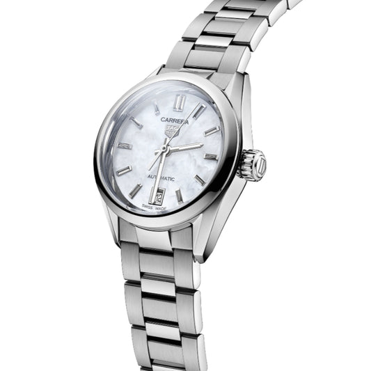 Tag Heuer Carrera 29mm Automatic - White MOP/Steel