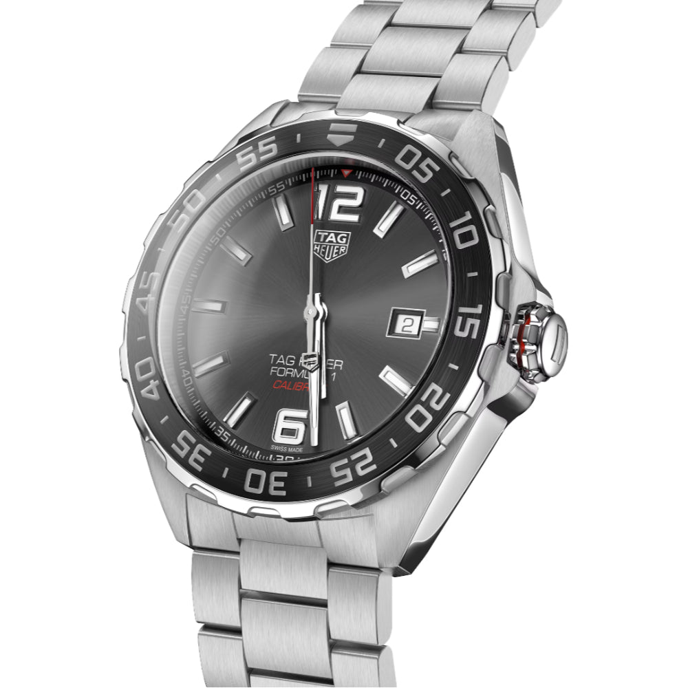 Tag Heuer Formula 1 Date 43mm Auto - Grey Dial/Steel Bracelet