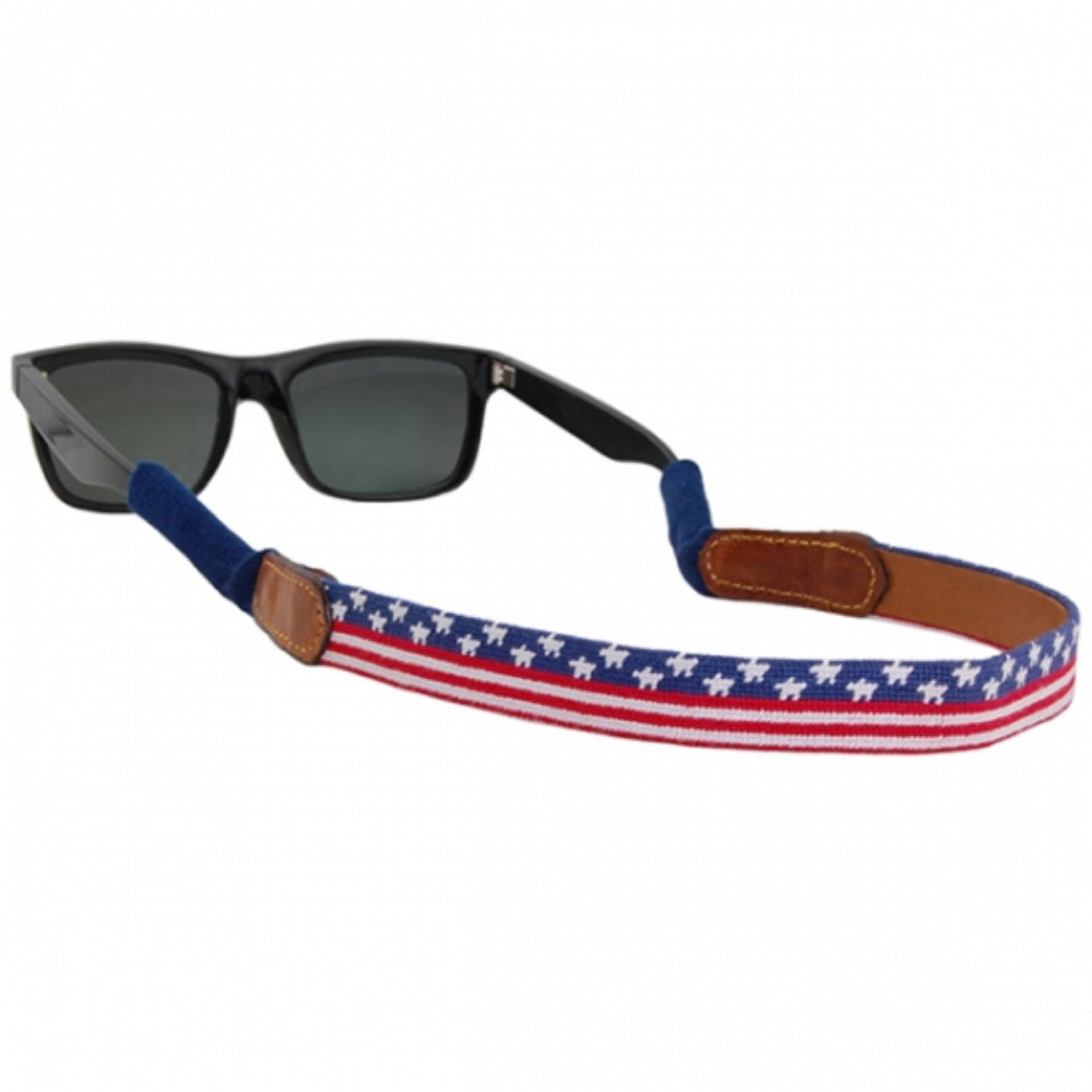 Smathers & Branson Old Glory Needlepoint Sunglass Strap