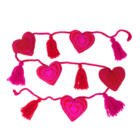 Yarn Valentine Garland