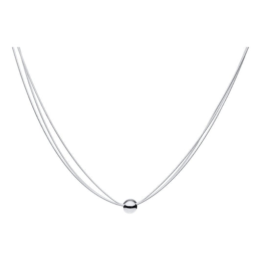 Sterling Silver Multi-Strand Necklace, 16-18"