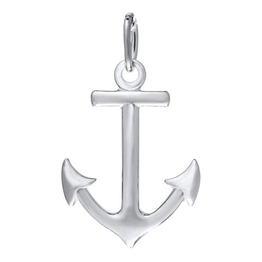 Sterling Silver Anchor Pendant Necklace, 18"
