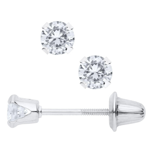 Children's Cubic Zirconia Stud Earrings