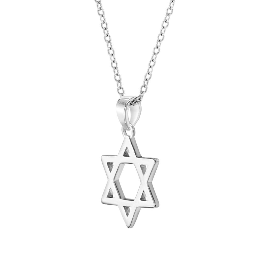 Children's Sterling Silver Star of David 15mm Necklace