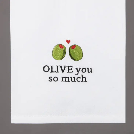 Olive You So Much Kitchen Towel