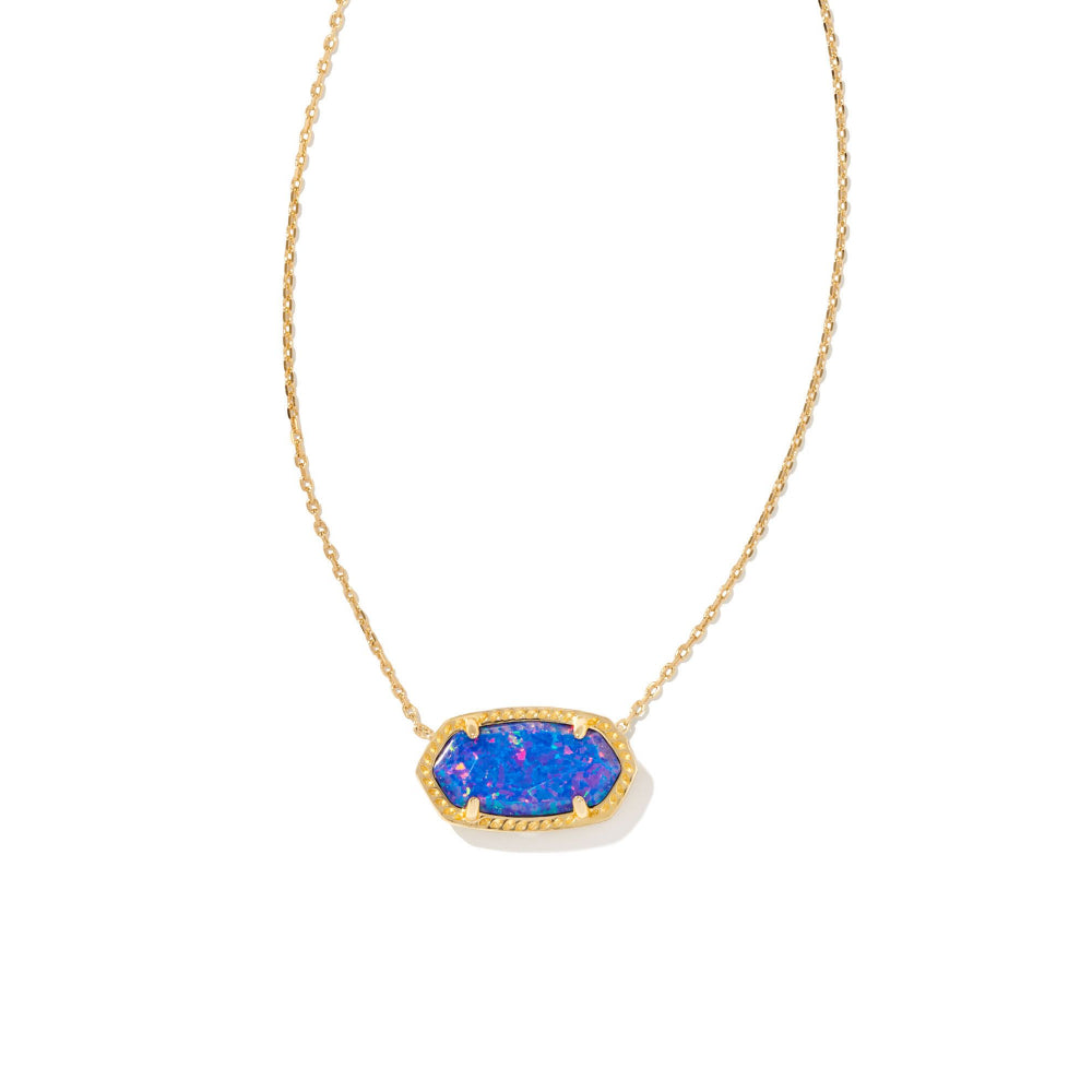 Kendra Scott Elisa Gold Pendant Necklace in Opal