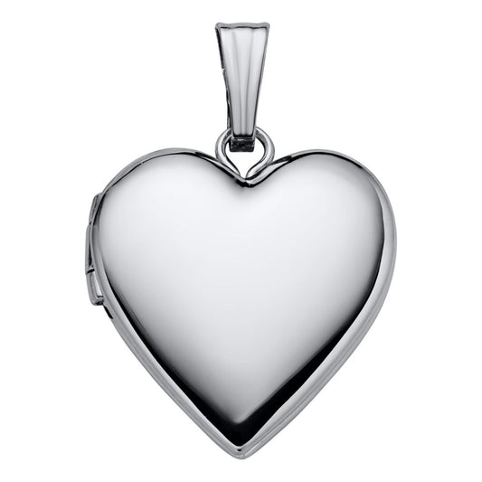 Sterling Silver Heart Locket on 18" Chain
