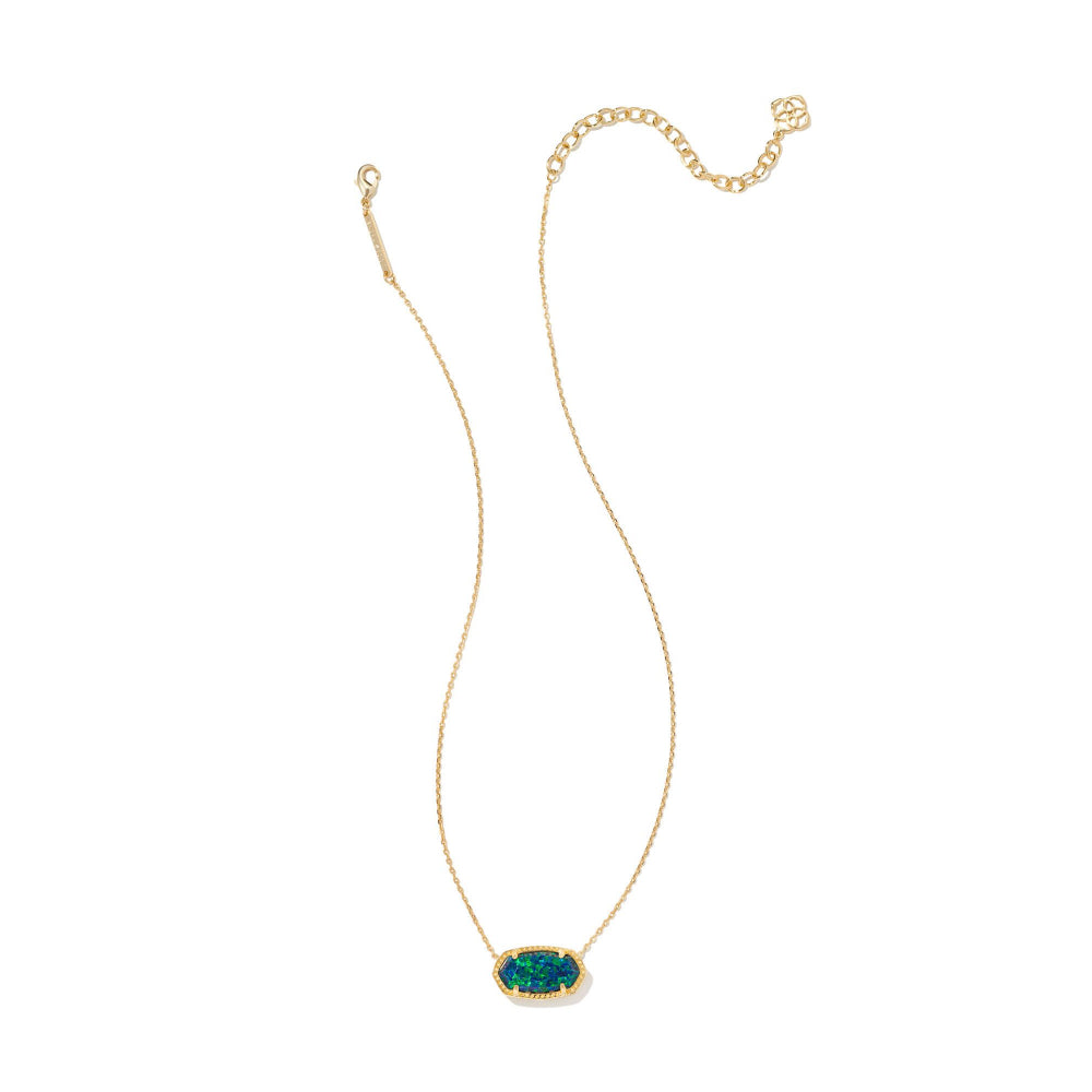 Kendra Scott Elisa Gold Pendant Necklace in Opal