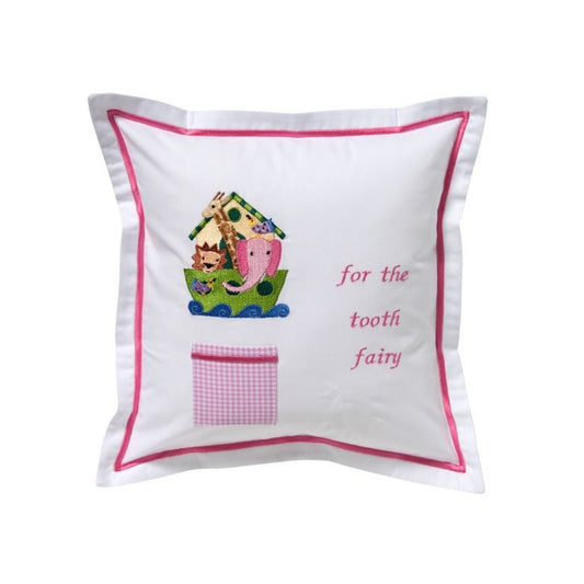 Jacaranda Living Pink Noah's Ark Tooth Fairy Pillow *SALE*