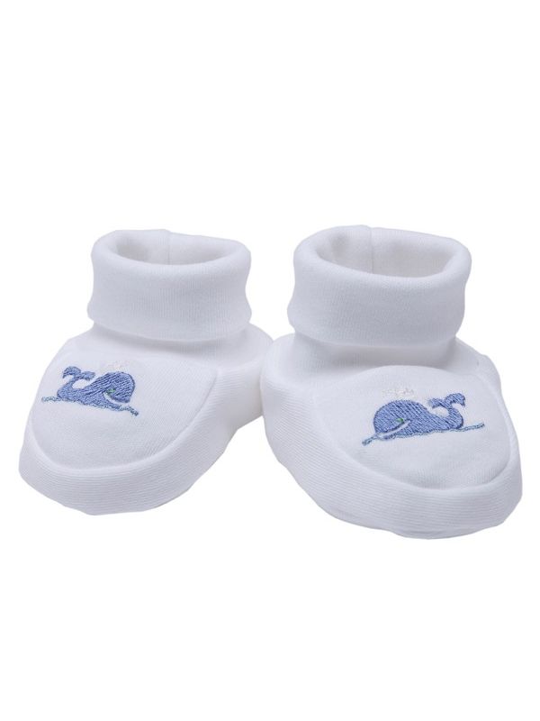 Whale Booties Blue