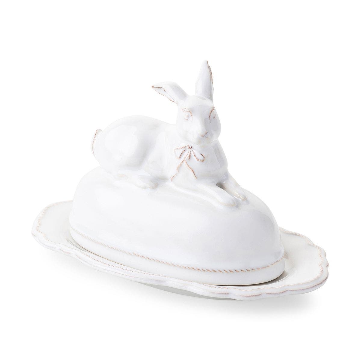 Juliska Clever Creatures Bridget Bunny Butter Dish