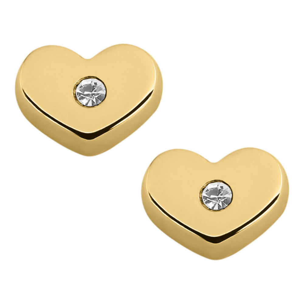 Children's 14k Gold Heart Earrings