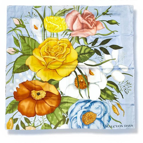 Halcyon Days English Garden Silk Scarf