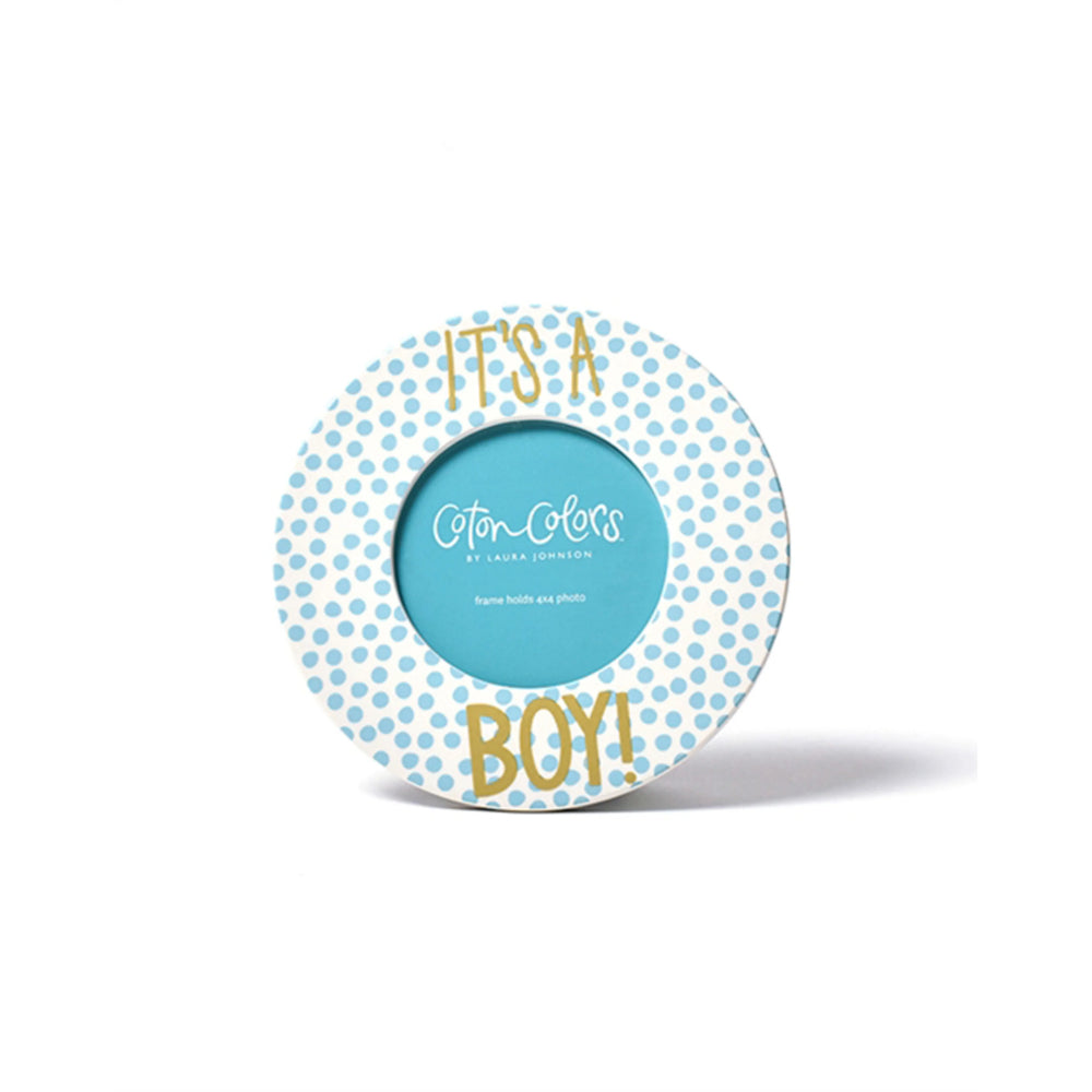 Coton Colors Small Dot It's a Boy Picture Frame