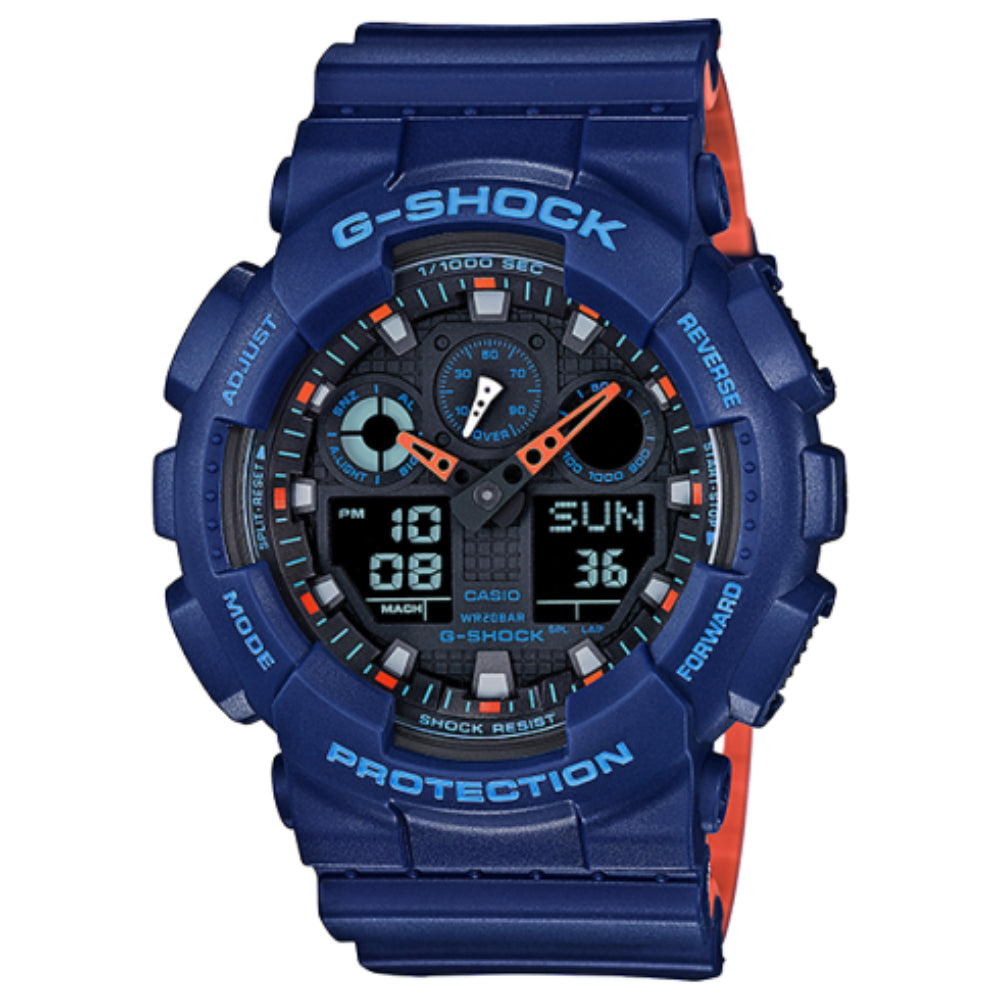 G-Shock Analog Digital GA-100 Series Black/Blue
